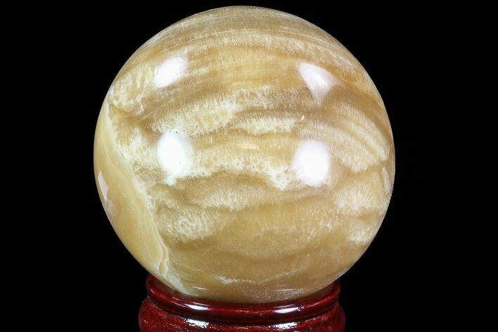 Polished, Brown Calcite Sphere - Madagascar #81898